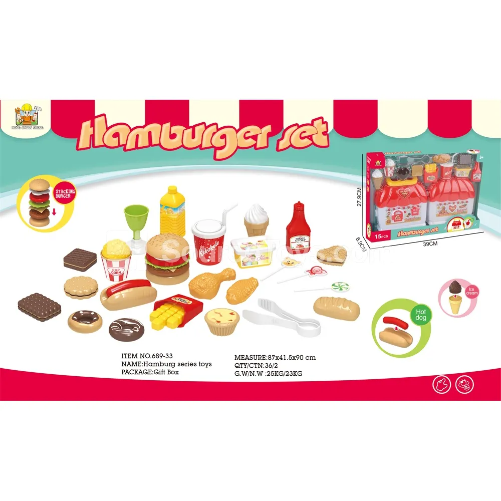 Pretend-Play Burger Shop Set Pretend-Play Burger Shop Set