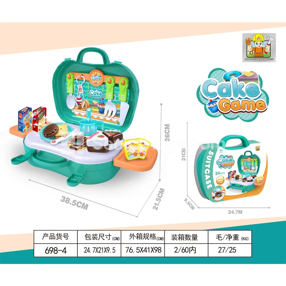 2-in-1 Cake Suitcase Toy for Boys