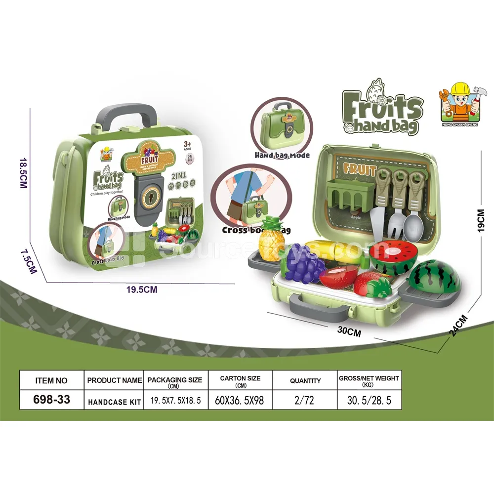 3-in-1 Fruit Handbag & Crossbody Bag