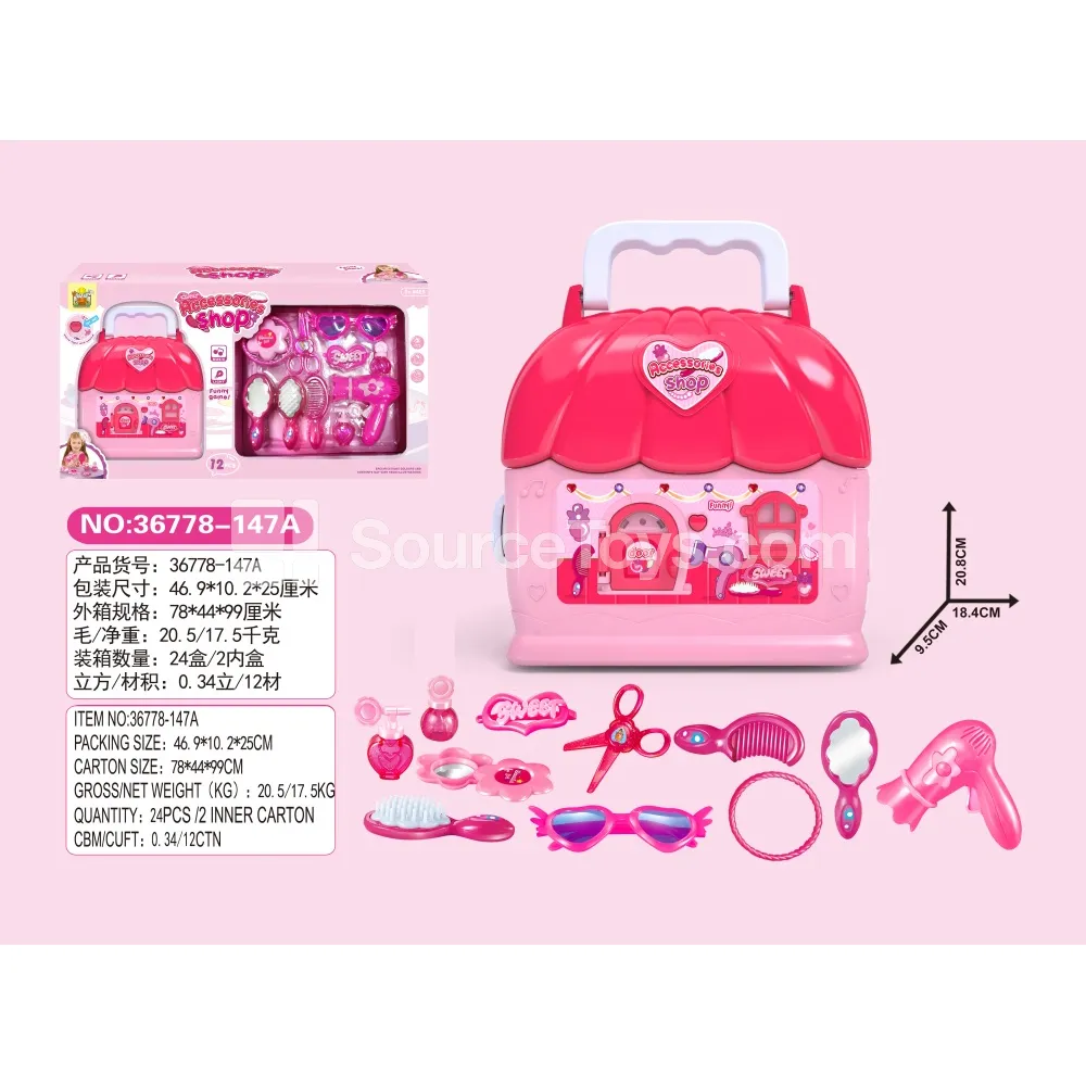 Pretend-Play Toy Window Set with Lights, Music & Batteries