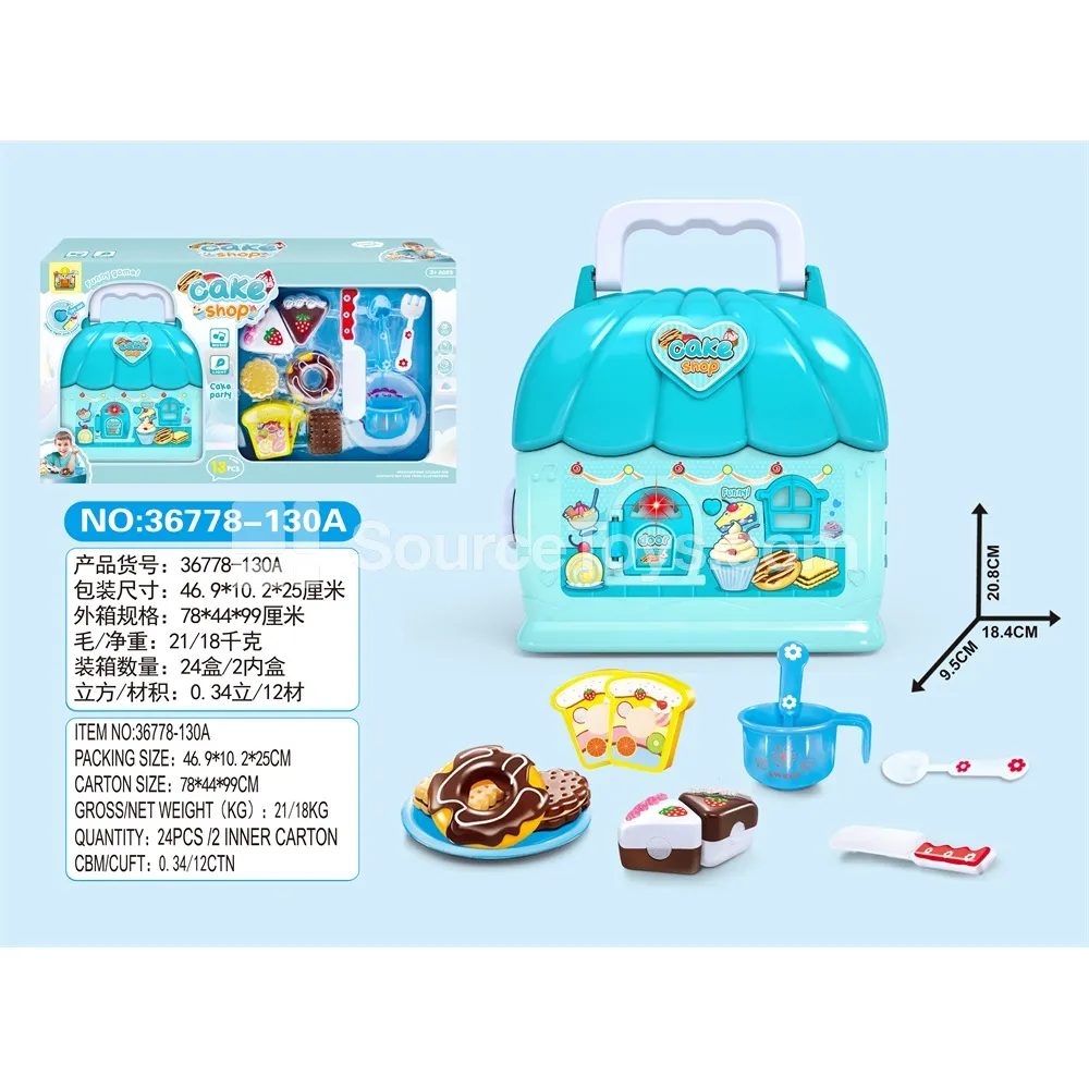 Cake & Dessert Shop Pretend Play Set with Lights & Music