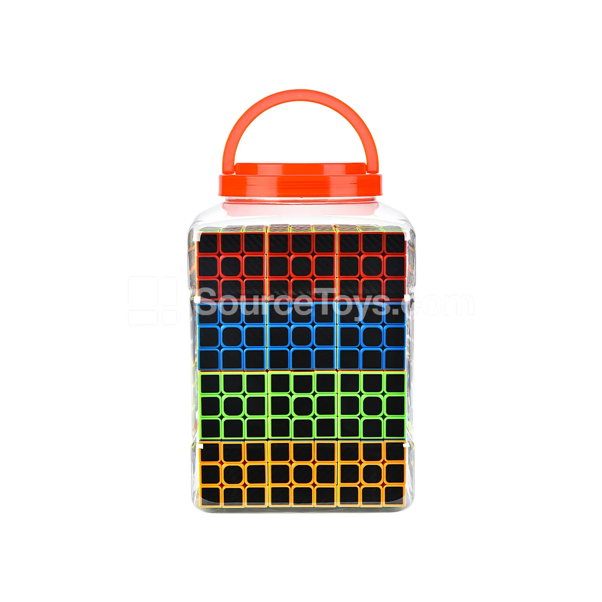 Solid Three-Layer Fiber Cube