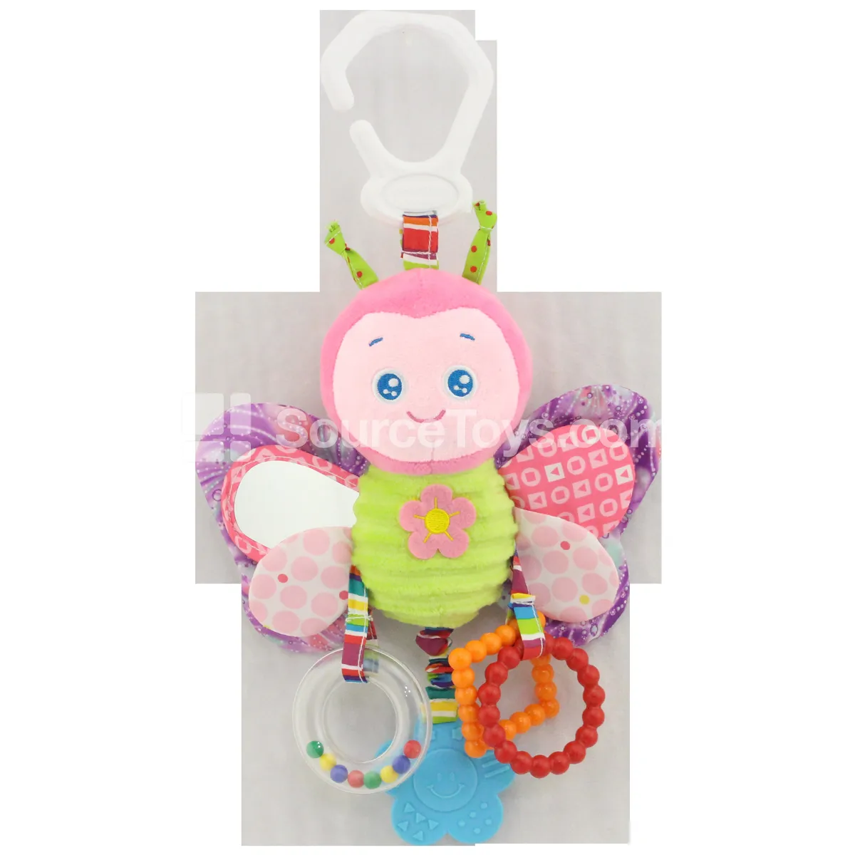 Baby Stroller Hanging Toy with Teether, Mirror, Rattle Baby Stroller Hanging Toy with Teether, Mirror, Rattle