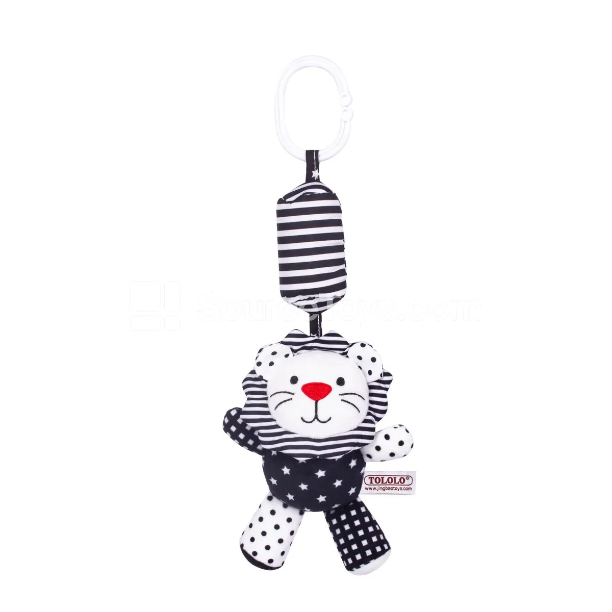 Early Education Black-White Rattle Mobile Car Hanging Plush Soother Early Education Black-White Rattle Mobile Car Hanging Plush Soother