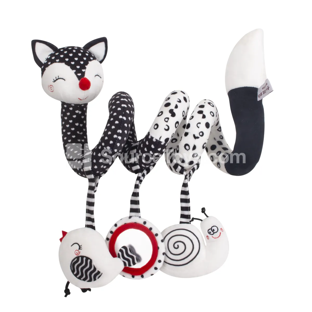 Newborn Baby Plush Stroller Toy Set with Mirror and Rattle Newborn Baby Plush Stroller Toy Set with Mirror and Rattle