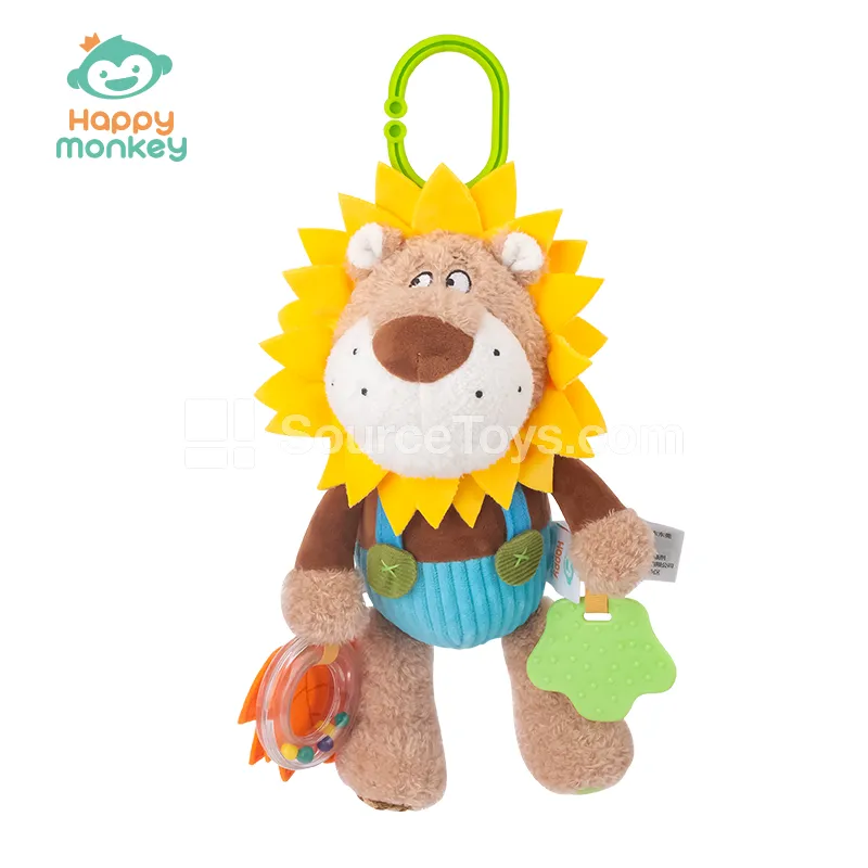 Infant Stroller Toy Hanging Plush Doll with Teether and Rattle Infant Stroller Toy Hanging Plush Doll with Teether and Rattle