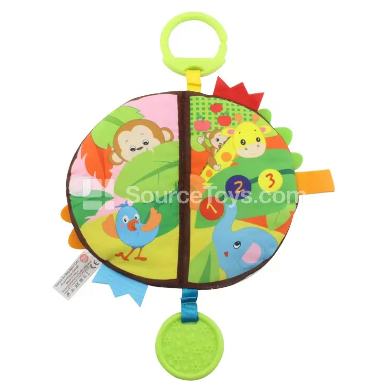 Baby Cloth Book with Crinkle Paper Rattle Car Hanging Bed Hanging Soothing Early Education Cloth Book Baby Cloth Book with Crinkle Paper Rattle Car Hanging Bed Hanging Soothing Early Education Cloth Book