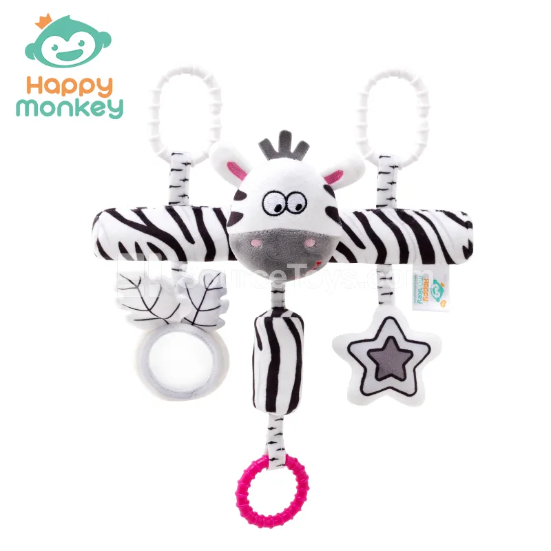 Black and White Cartoon Zebra Horizontal Bar Toy Black and White Cartoon Zebra Horizontal Bar Toy