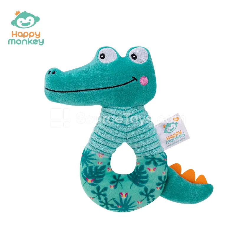 Baby Rattle Toy Set  Monkey and Crocodile for 6-Month-Olds