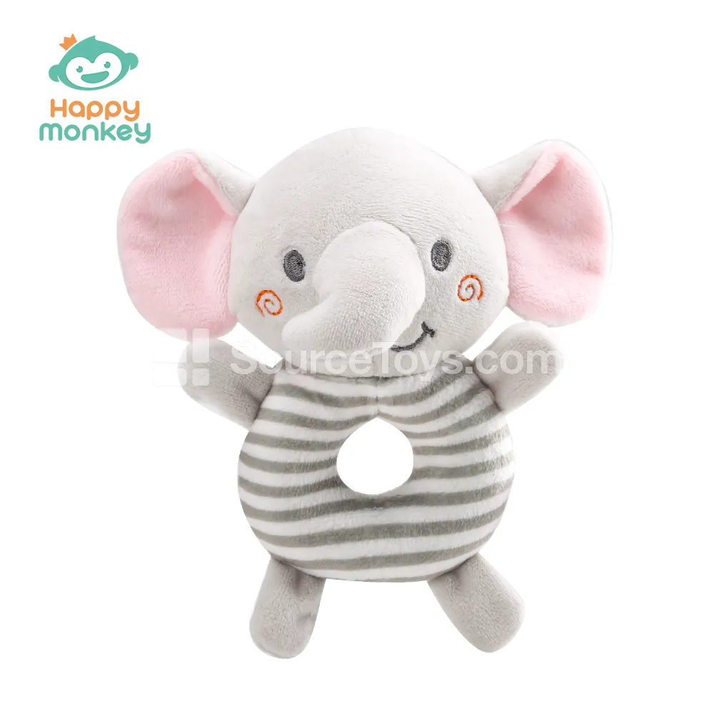 Solid Round Rattle Elephant Solid Round Rattle Elephant