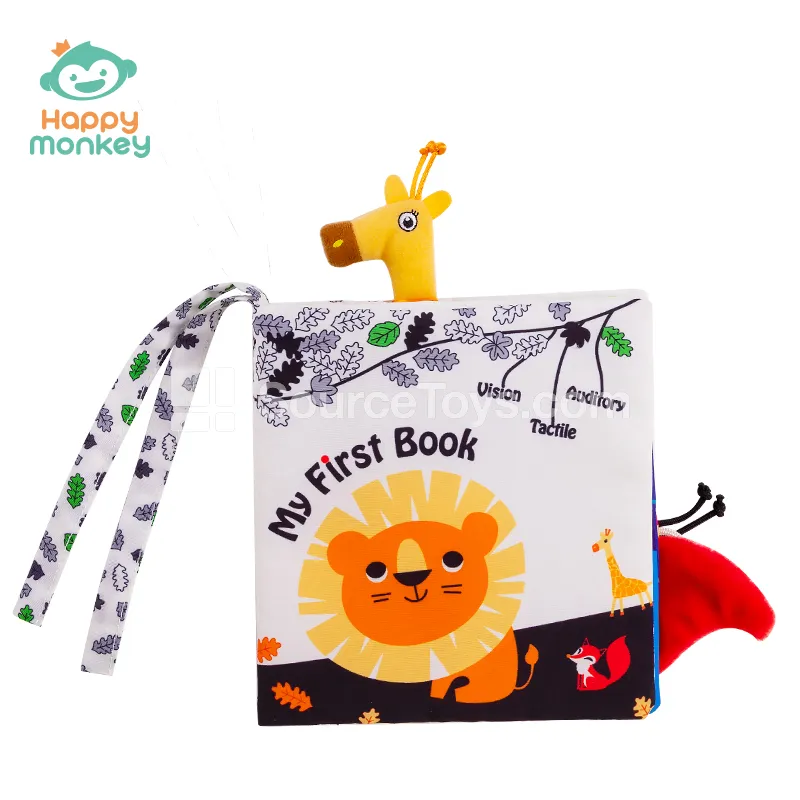 Happy Monkey Baby Early Education Fabric Book