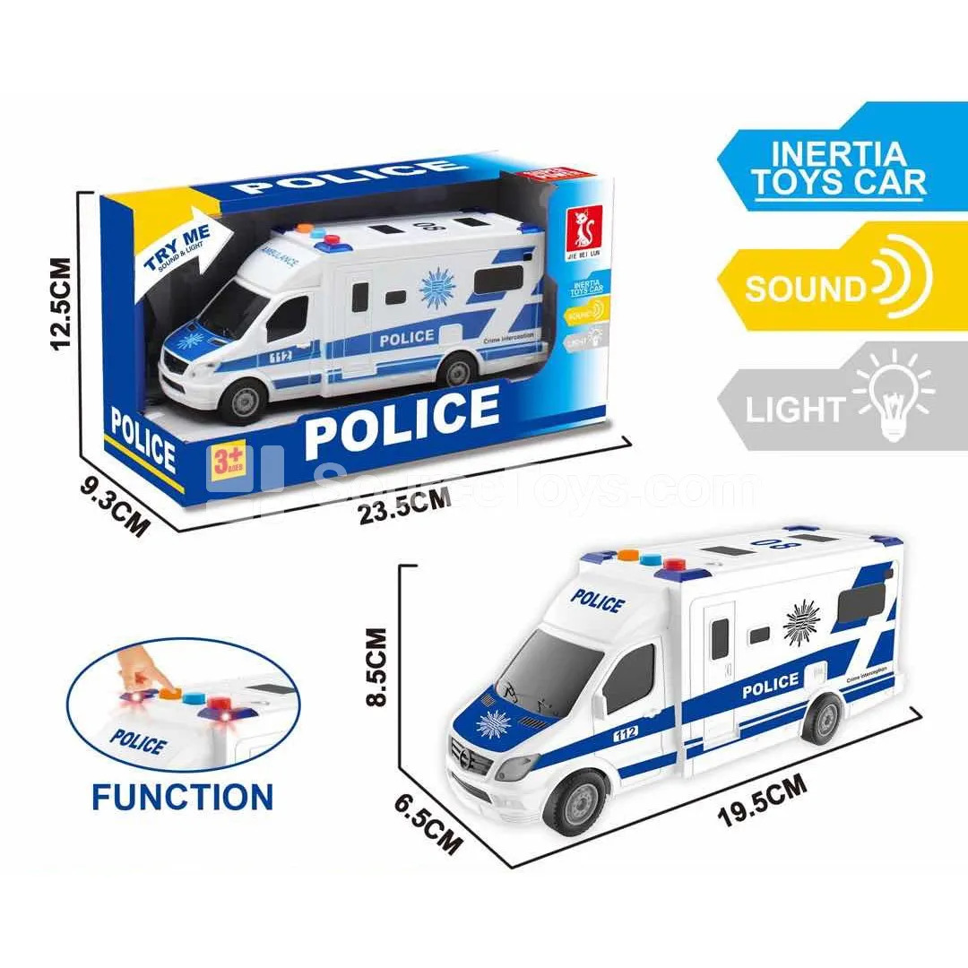 Inertia Police Car with Lights and Sounds Inertia Police Car with Lights and Sounds