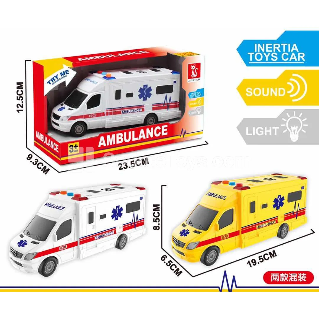 Friction Ambulance with Lights & Sounds Friction Ambulance with Lights & Sounds
