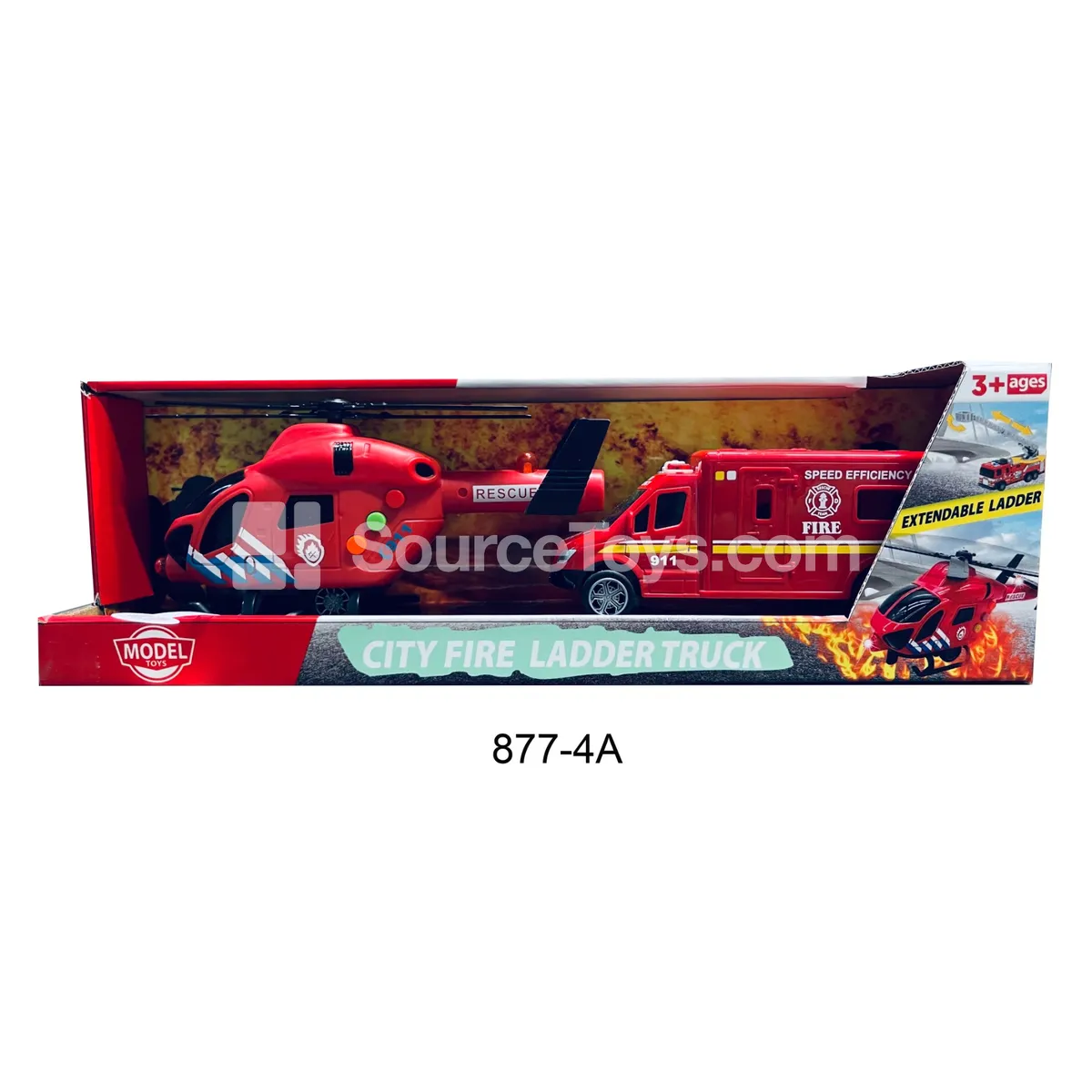 Electric Firefighter Set (Single with Battery) (877-4A)