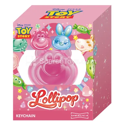 Strawberry Bear Lollipop Squeeze Charm