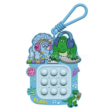 Stress Relief Keychain: Green Dinosaur Lex Series Stress Relief Keychain: Green Dinosaur Lex Series