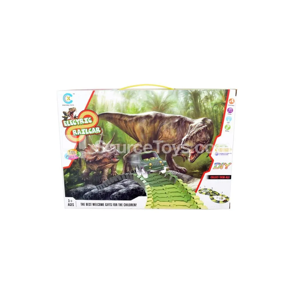 Solid-Color Dinosaur Track Set