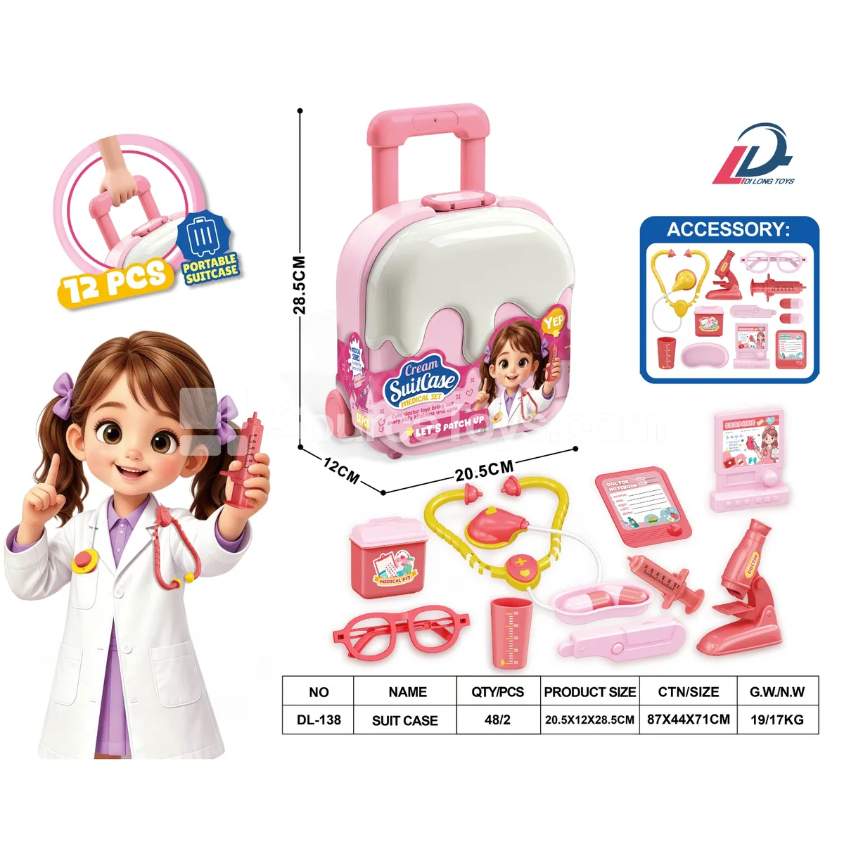 Ice Cream Doctor Large Luggage Trunk
