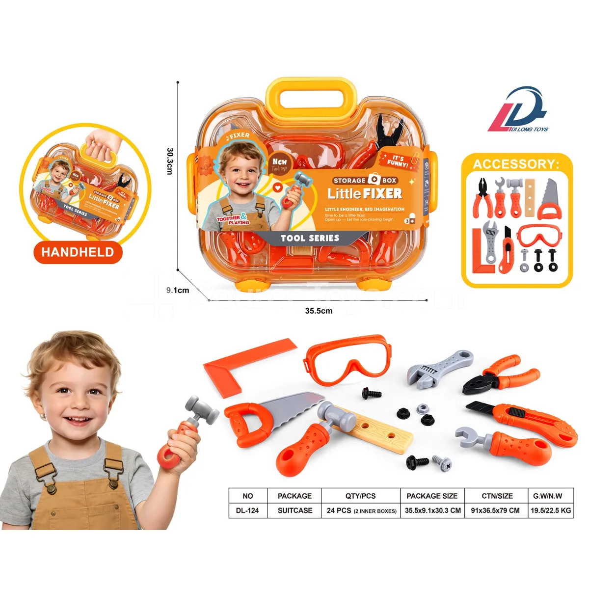 Large Transparent Tool Carrying Case