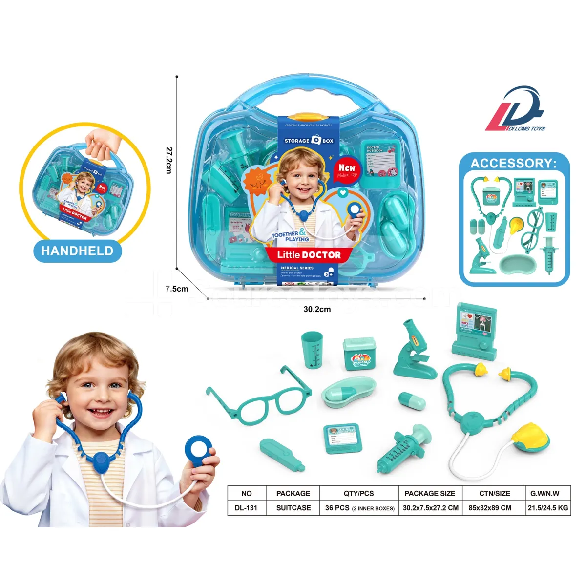 Medium Transparent Doctor's Carry Case