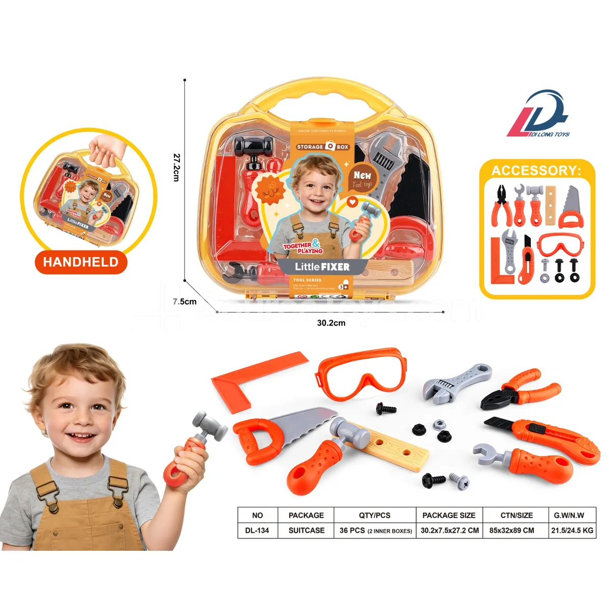 Medium Transparent Tool Carry Case