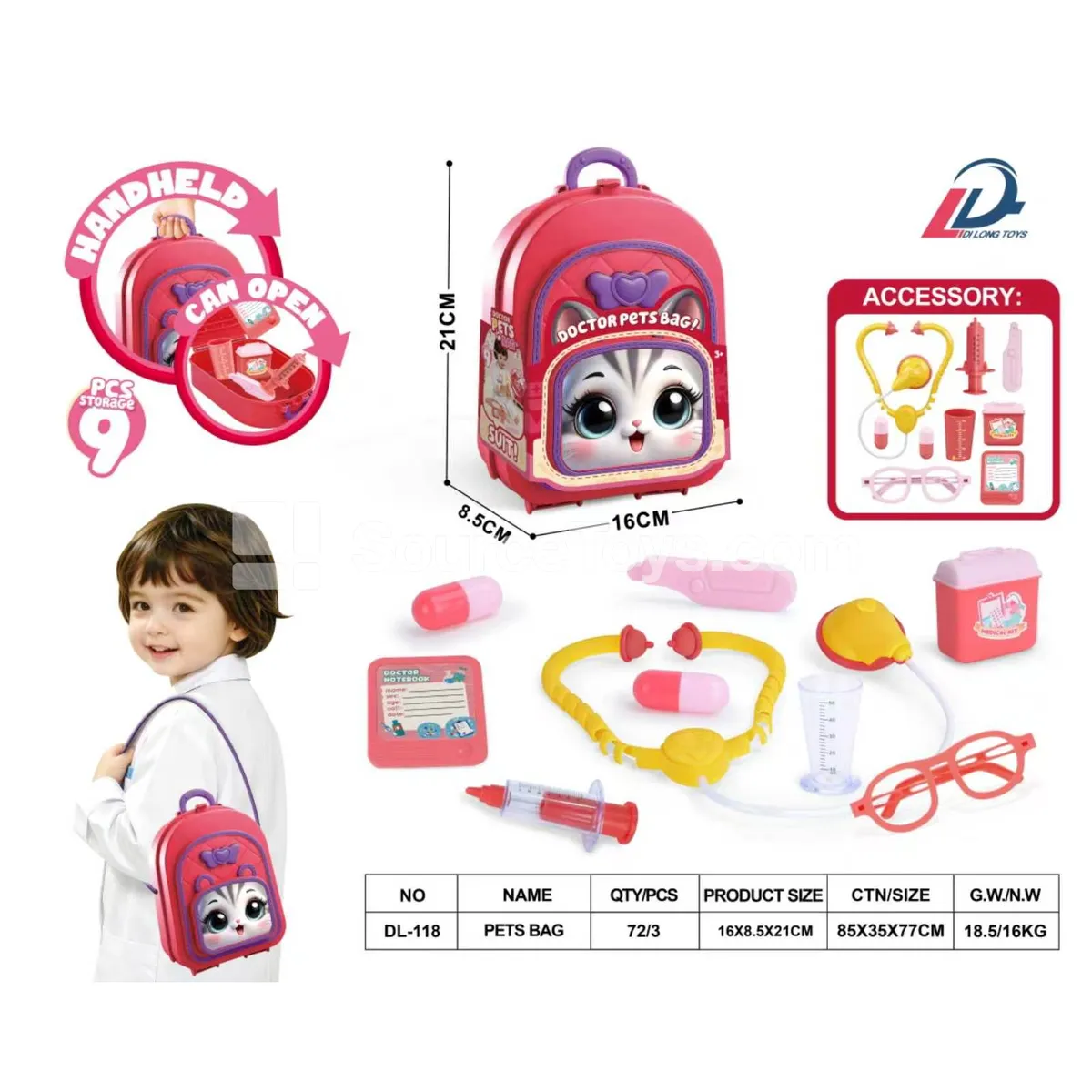 Kitten Doctor Single-Shoulder Bag