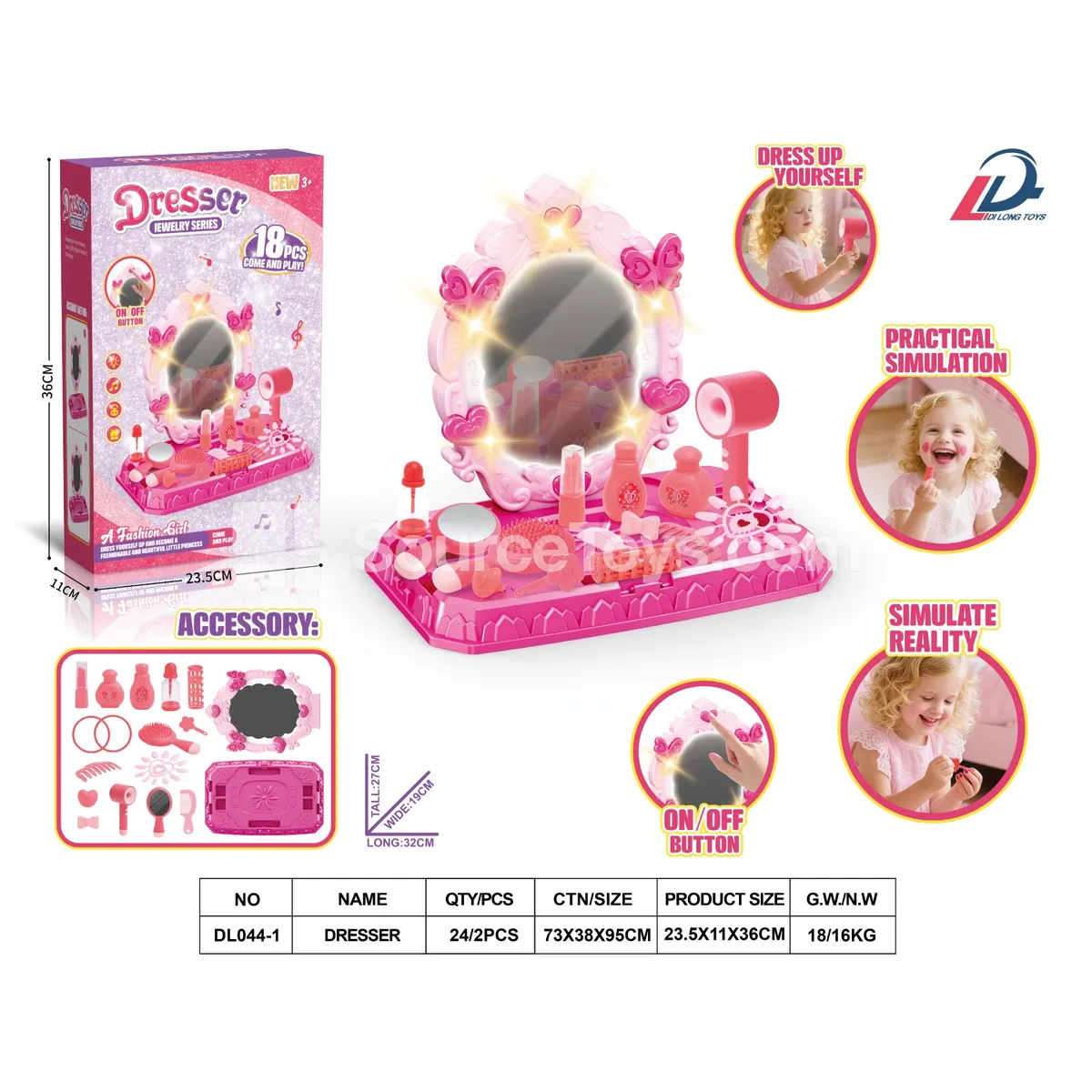 Butterfly Pretend-Play Vanity Set (Light & Music) Butterfly Pretend-Play Vanity Set (Light & Music)