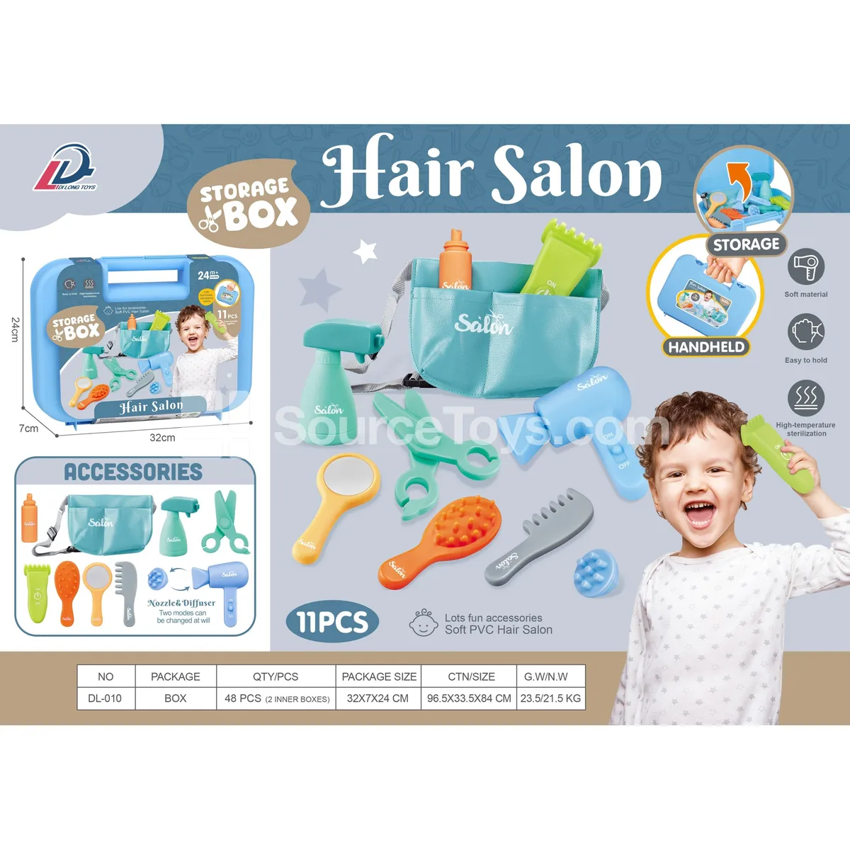 Vinyl Pretend-Play Haircut Set for Boys Vinyl Pretend-Play Haircut Set for Boys