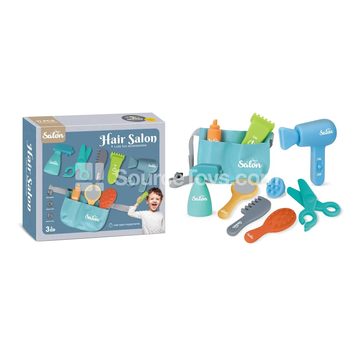 Vinyl Pretend-Play Boy Hairdresser Set Vinyl Pretend-Play Boy Hairdresser Set