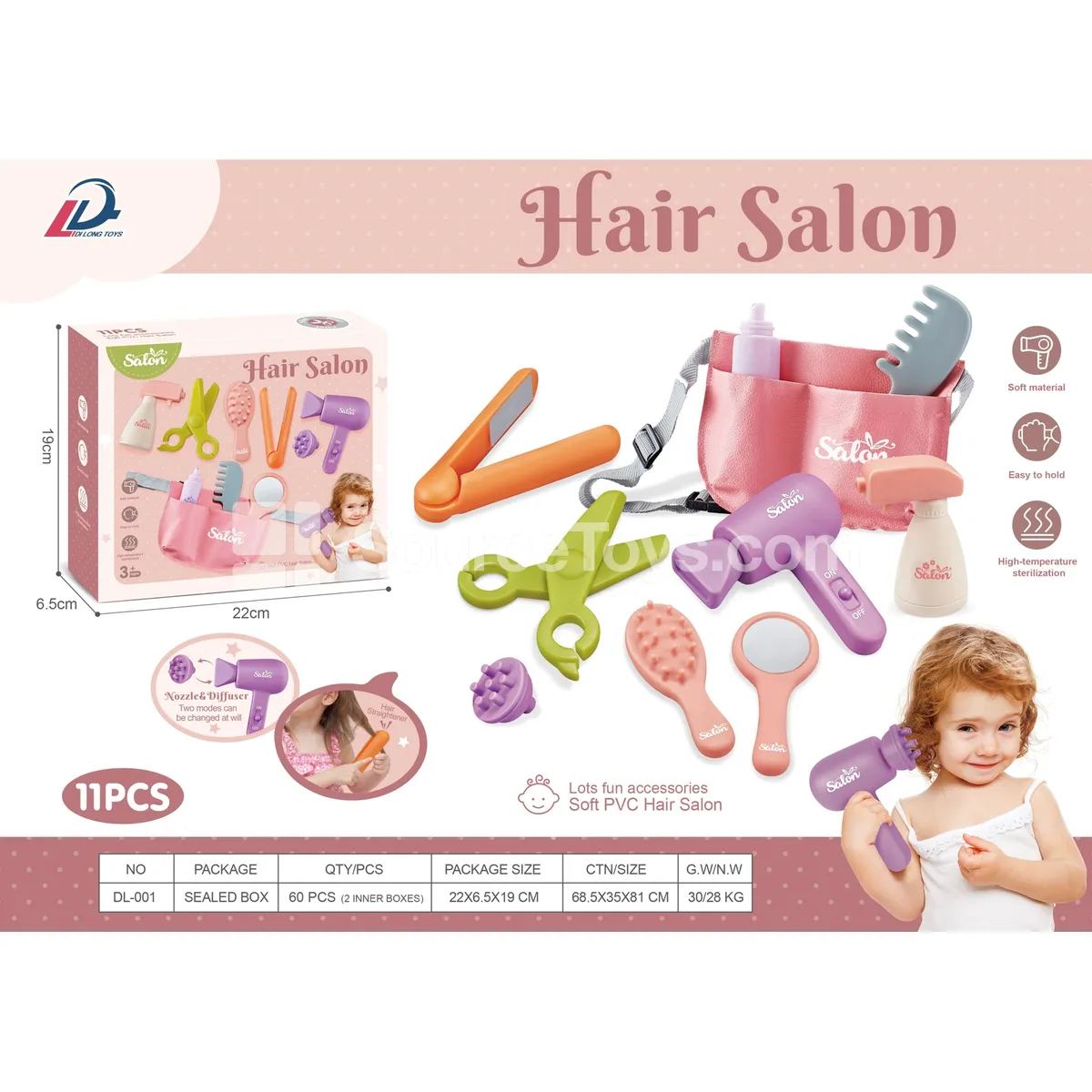 Vinyl Pretend-Play Hair & Makeup Vanity Set Vinyl Pretend-Play Hair & Makeup Vanity Set