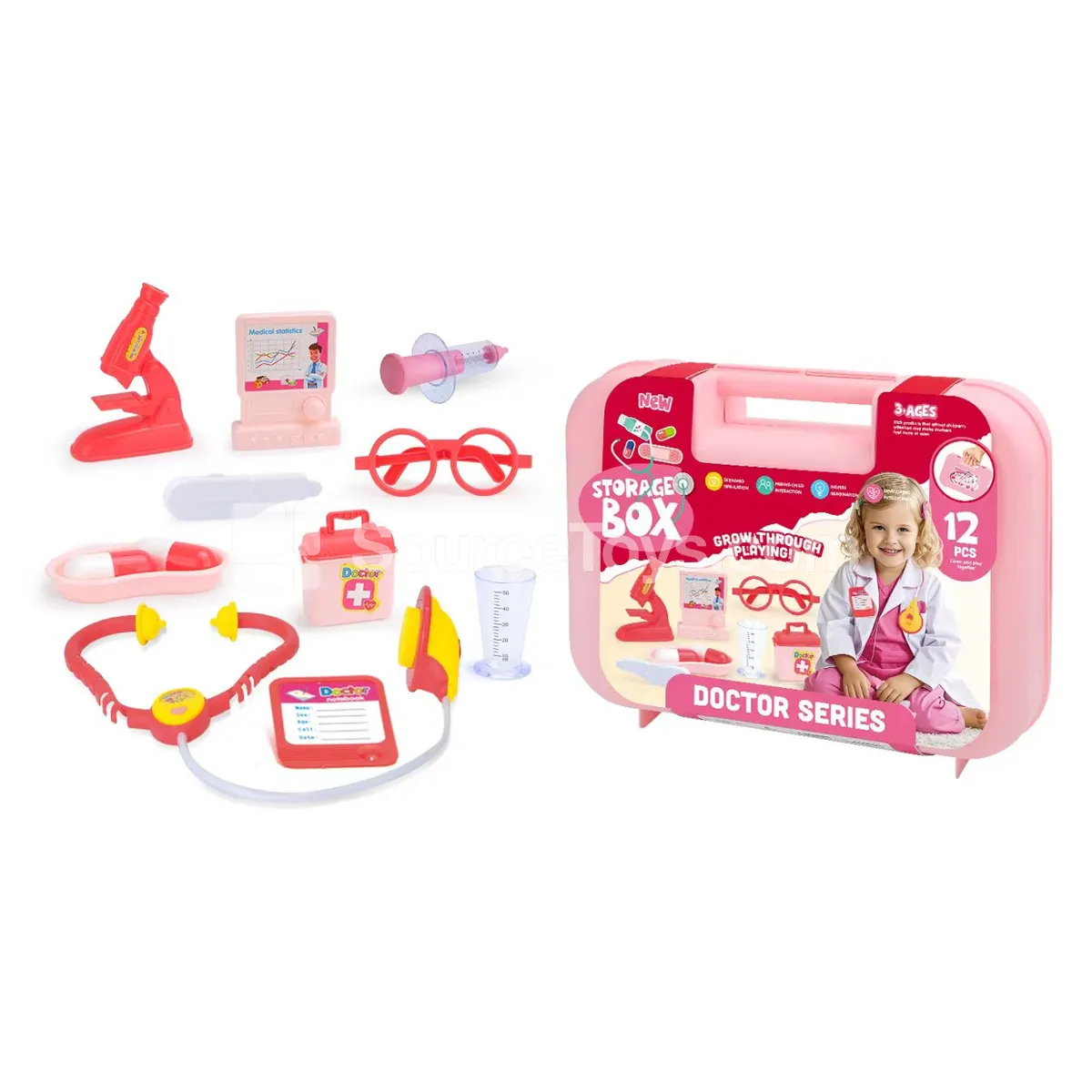 Doctor Pretend Play Medical Kit in Suitcase Box Doctor Pretend Play Medical Kit in Suitcase Box