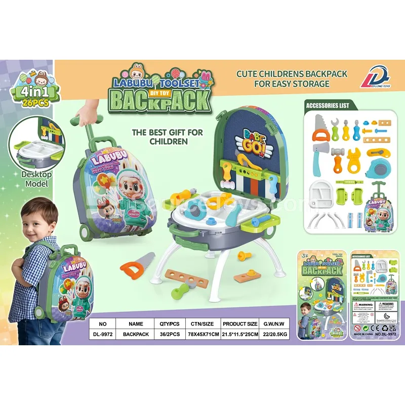 Pretend-Play Tool Set with Suitcase and Backpack Pretend-Play Tool Set with Suitcase and Backpack