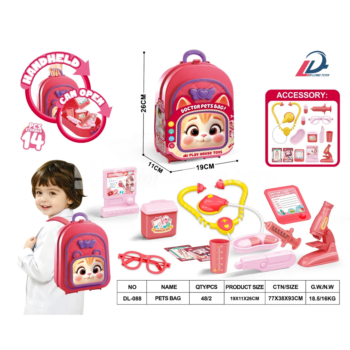 Kitten Doctor Backpack Pretend-Play Set Kitten Doctor Backpack Pretend-Play Set