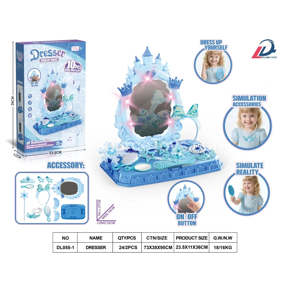 Castle Pretend-Play Vanity Set with Lights & Music Castle Pretend-Play Vanity Set with Lights & Music