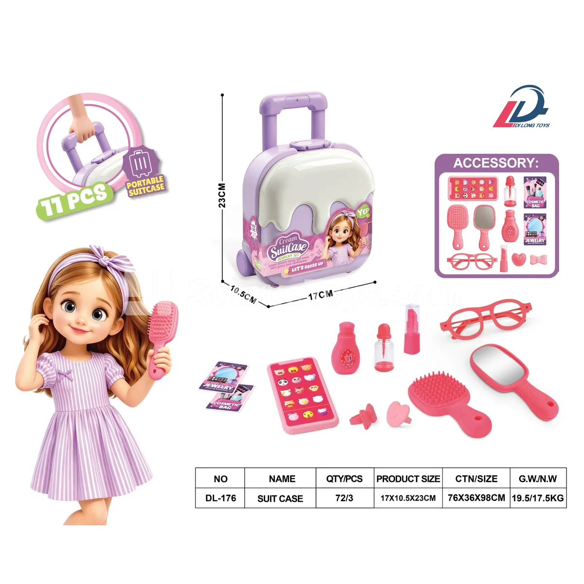 Ice Cream Jewelry Pull-Out Suitcase Ice Cream Jewelry Pull-Out Suitcase