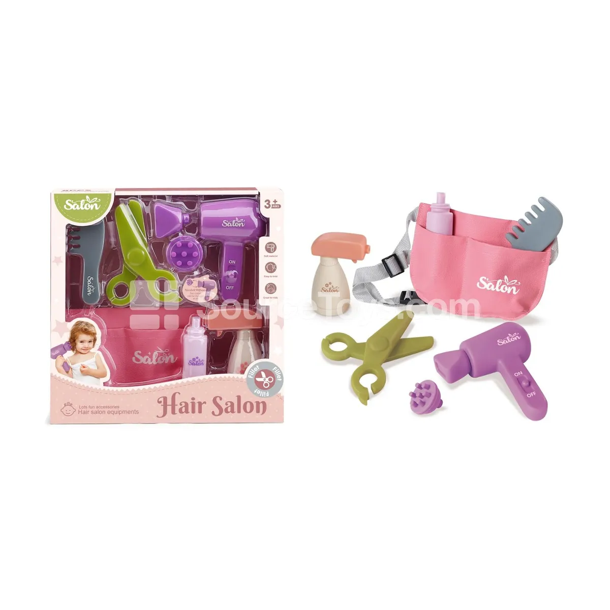 Vinyl Pretend-Play Hairdressing Girl Vanity Set (DIY) Vinyl Pretend-Play Hairdressing Girl Vanity Set (DIY)