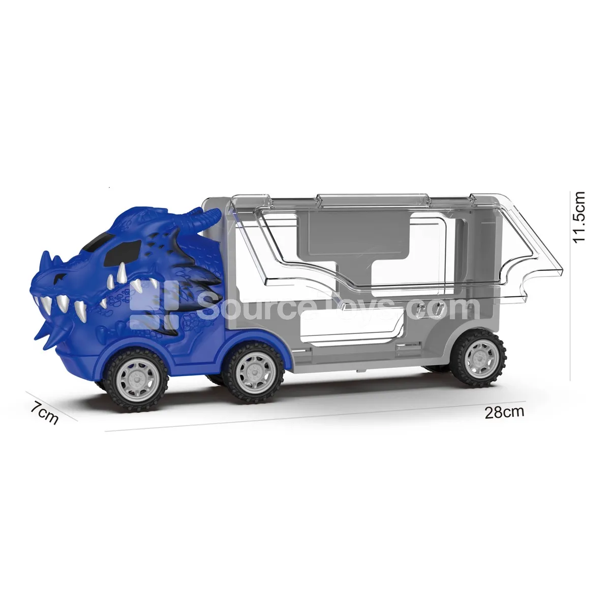 Dinosaur Storage Truck with 3 Pull-Back Construction Dinosaur Cars Dinosaur Storage Truck with 3 Pull-Back Construction Dinosaur Cars