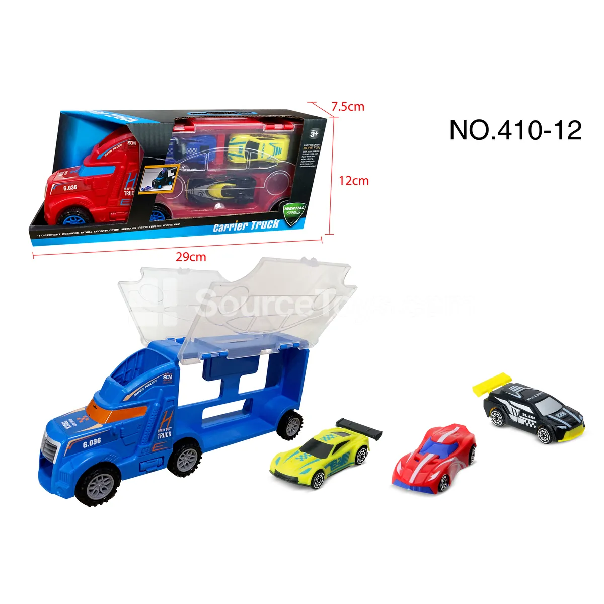 Portable Car + 3 AB Sports Cars Set