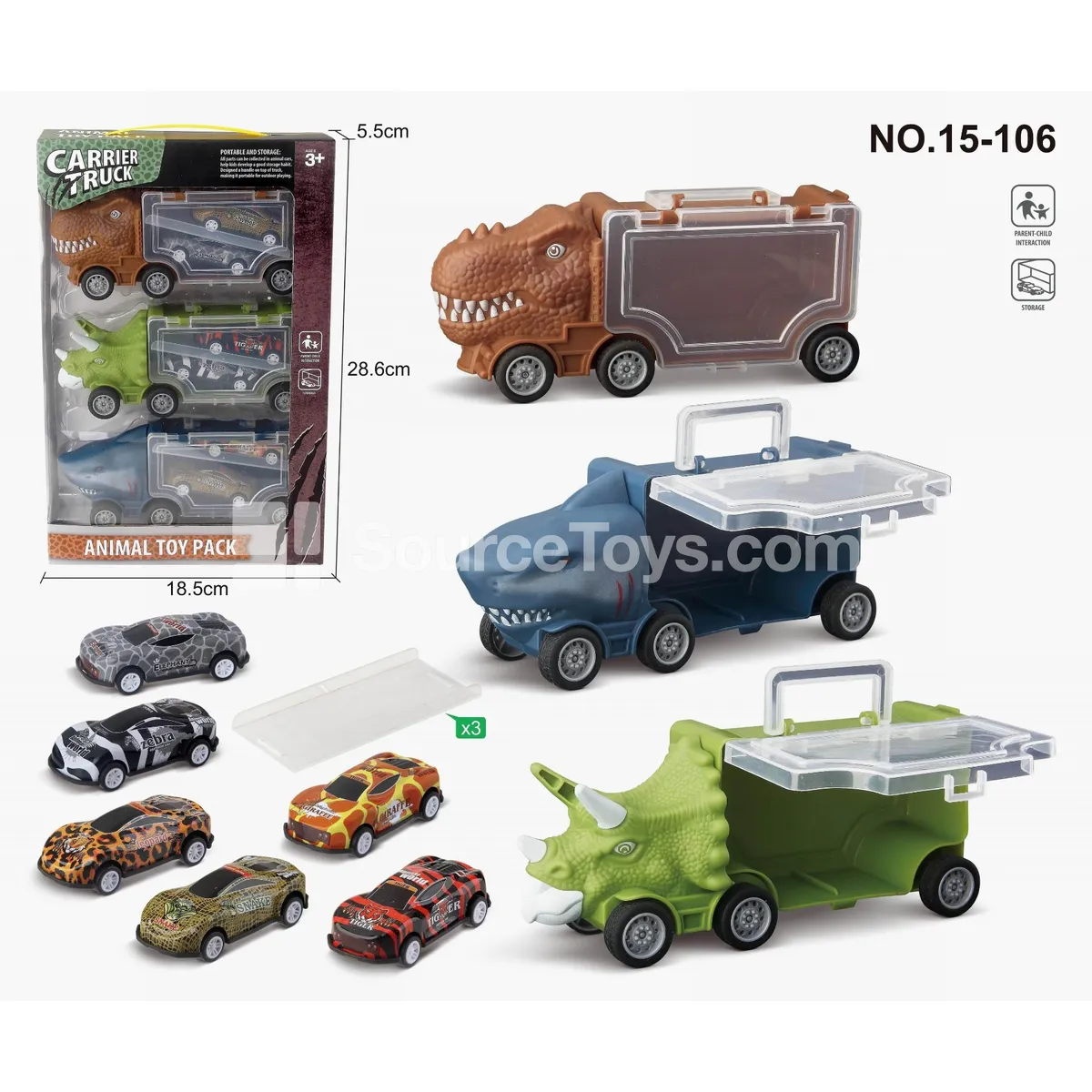 Dinosaur & Shark & Vehicle Play Set Dinosaur & Shark & Vehicle Play Set