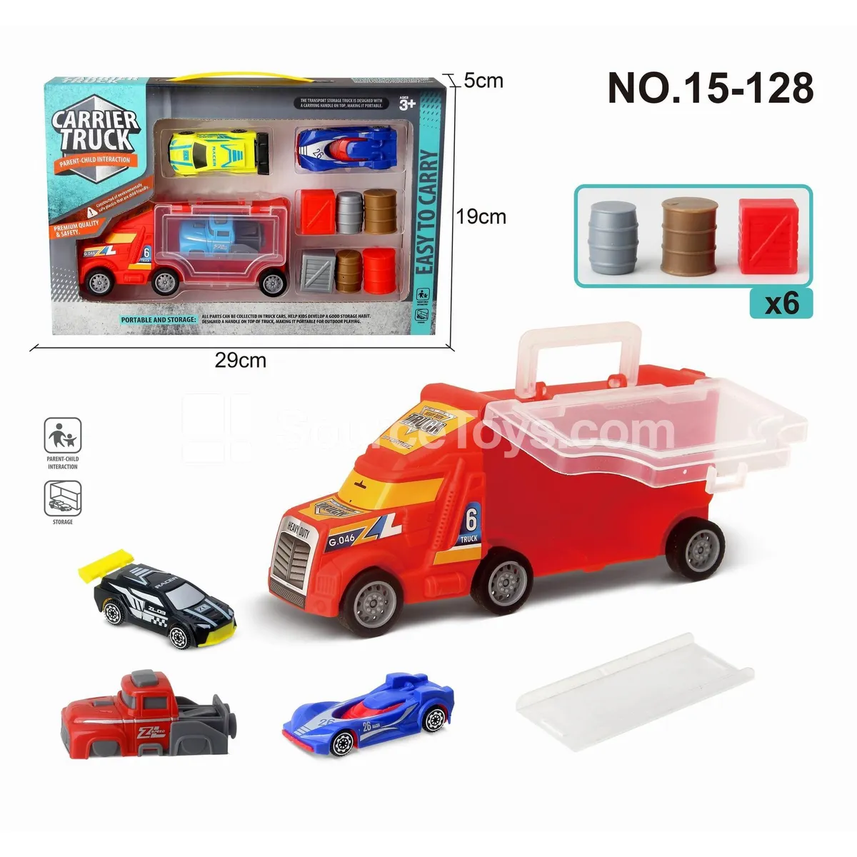 Mini Pull-Back Car Set with 2 Cars, 1 Launcher & 6 Accessories Mini Pull-Back Car Set with 2 Cars, 1 Launcher & 6 Accessories