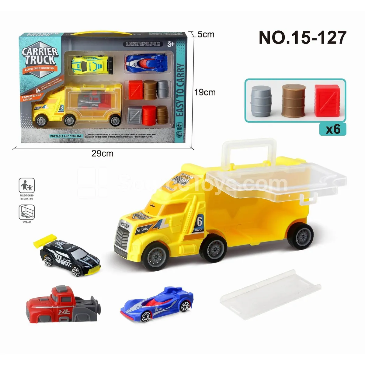 Small Push Car with 2 Mini Cars and Launcher Small Push Car with 2 Mini Cars and Launcher