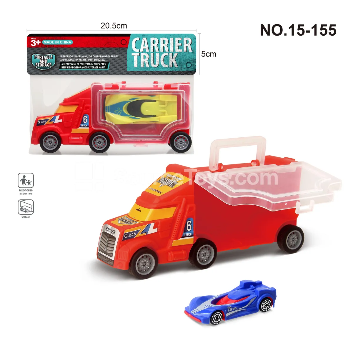 Small Ride-On Car with 1 Car (3 Colors Assorted) Small Ride-On Car with 1 Car (3 Colors Assorted)