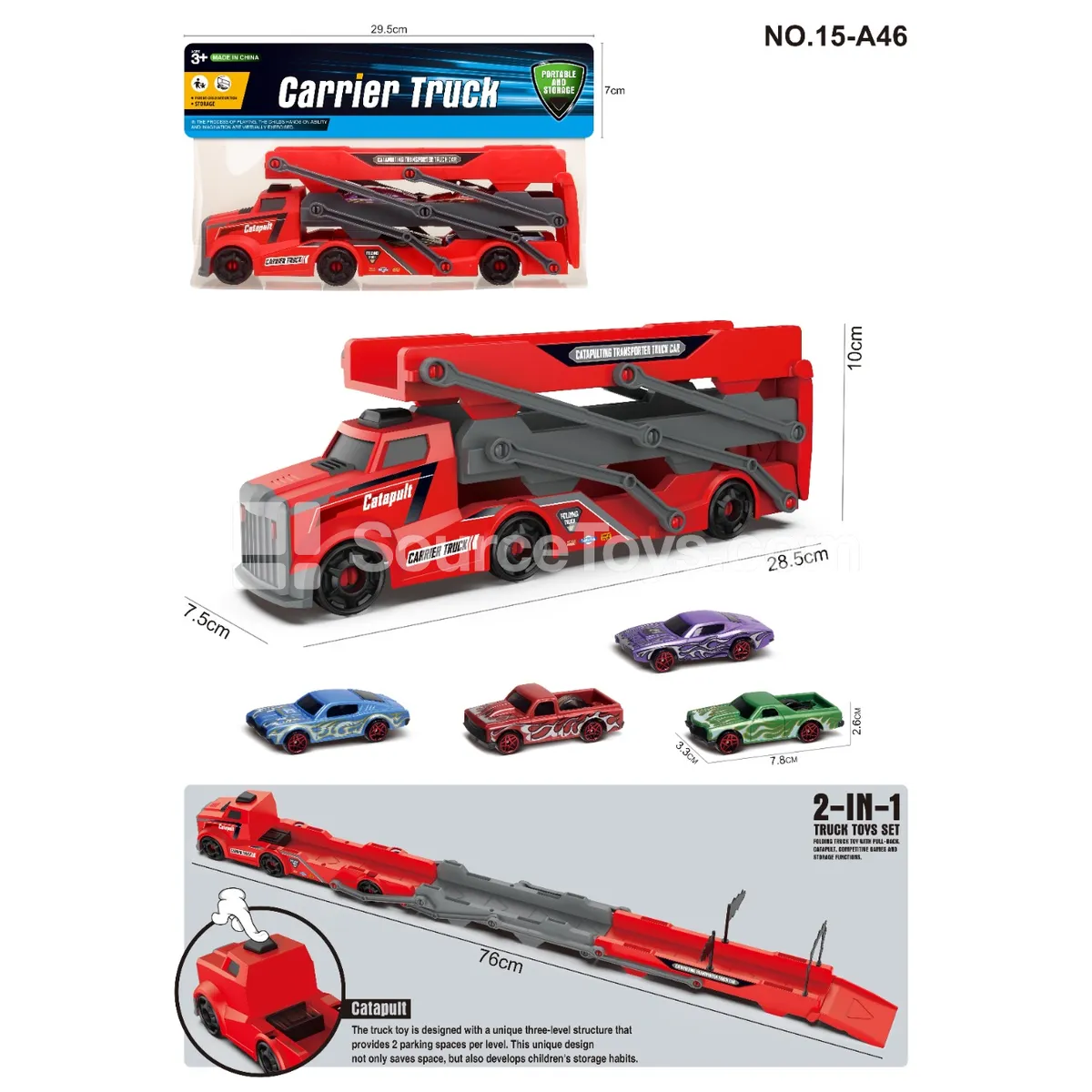 Launcher Track Car with 2 Muscle Cars Launcher Track Car with 2 Muscle Cars