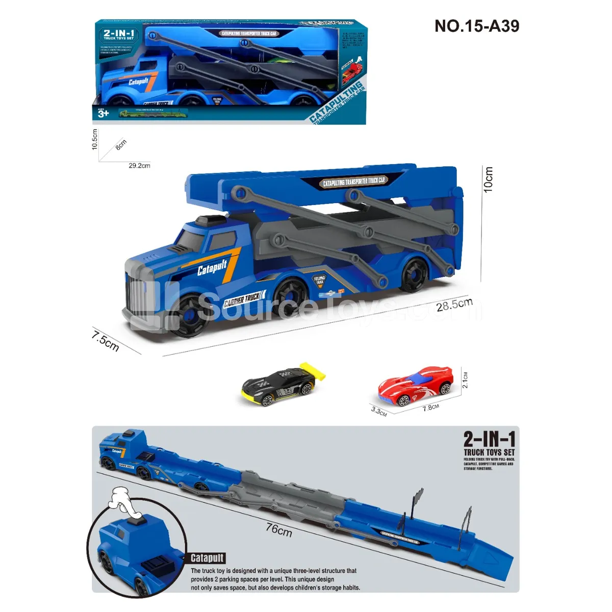 Folding Launcher Car with 2 AB Cars Folding Launcher Car with 2 AB Cars