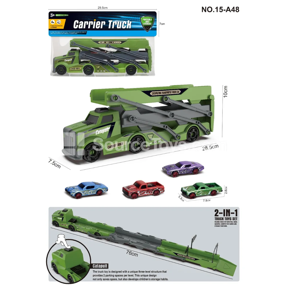 Launcher Track Car with 2 Muscle Cars Launcher Track Car with 2 Muscle Cars