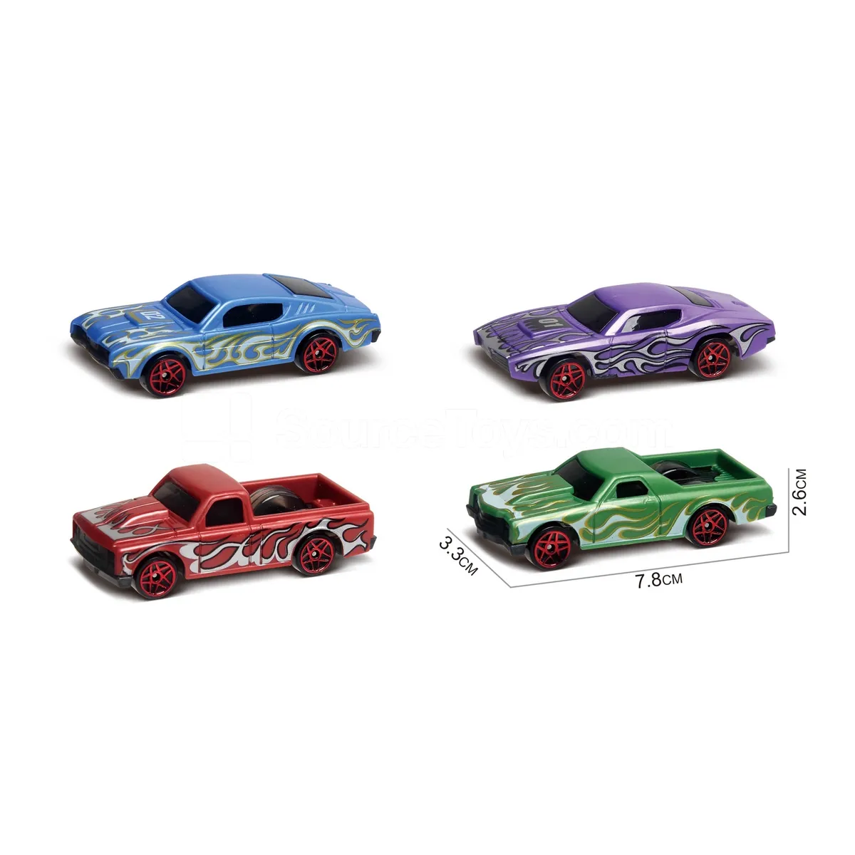 Muscle AB Cars 4-Pack with Launcher Muscle AB Cars 4-Pack with Launcher