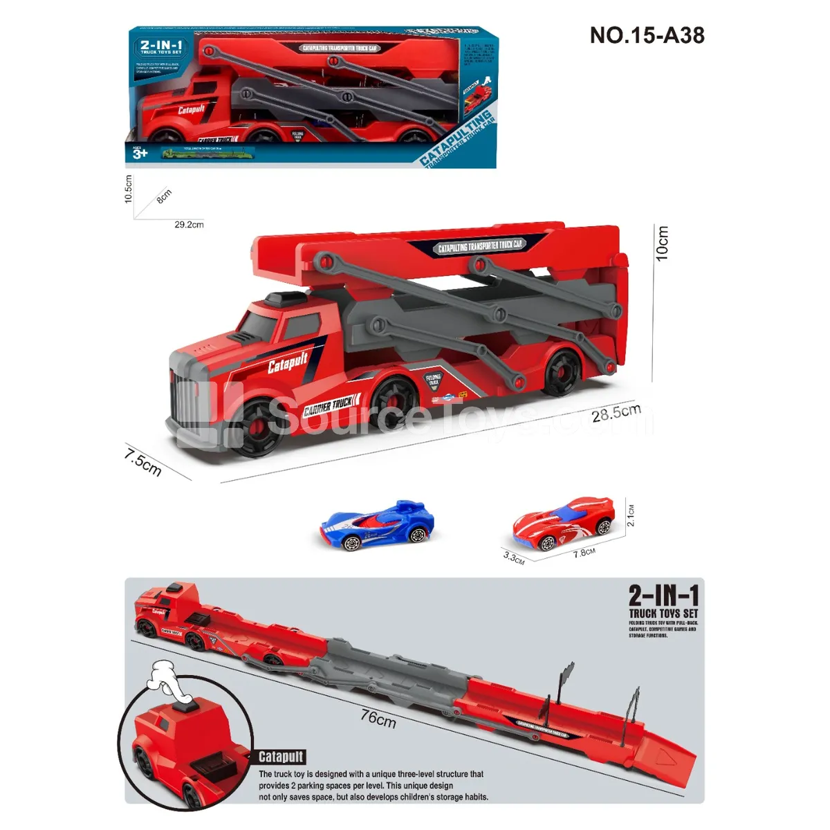 Folding Launcher Car with 2 AB Cars Folding Launcher Car with 2 AB Cars