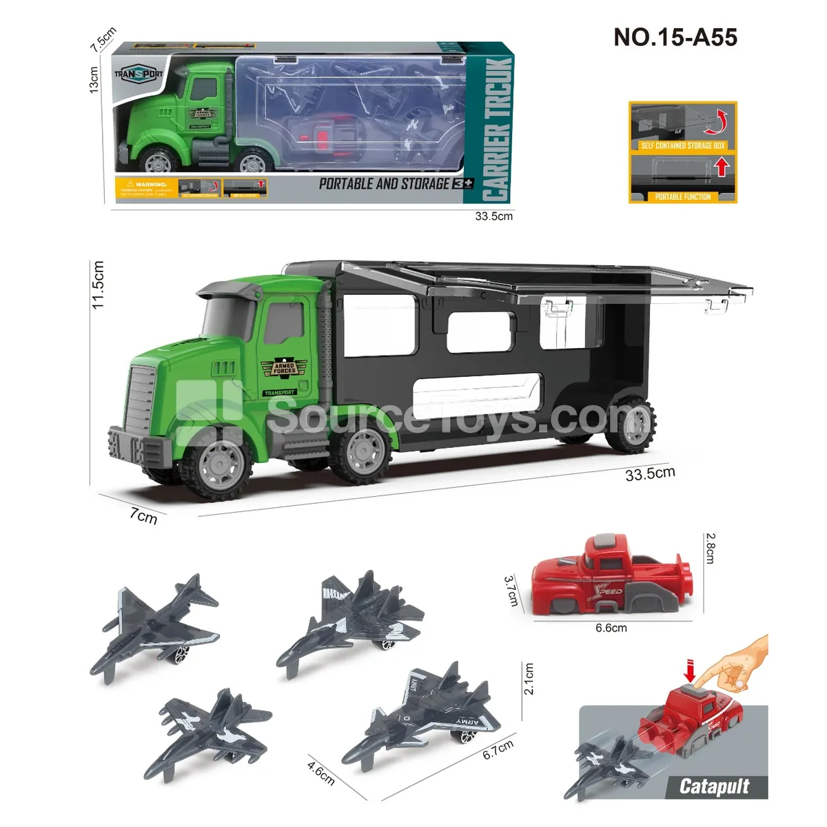 Storage Truck with 4 Planes and Launcher Storage Truck with 4 Planes and Launcher