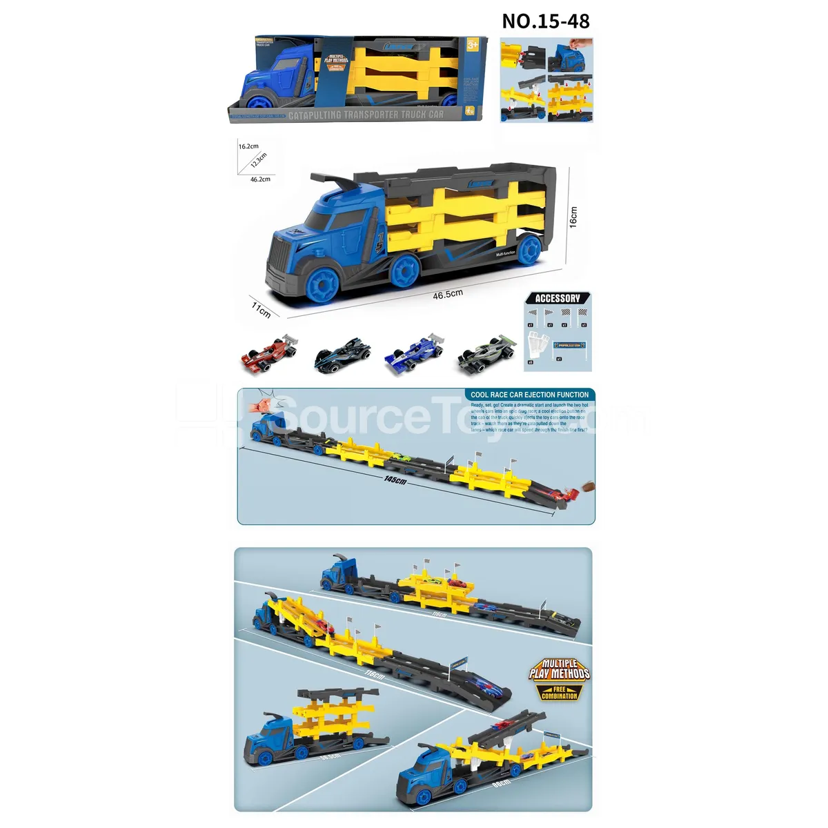 Launcher Track Car Set with 4 F1 Cars Launcher Track Car Set with 4 F1 Cars