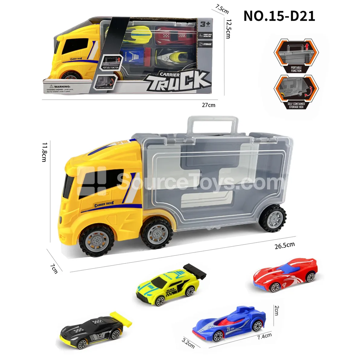 Square Storage Truck with 4 AB Cars Square Storage Truck with 4 AB Cars